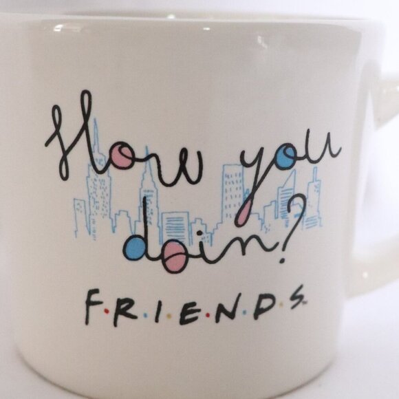 Modern Gourmet Foods White Friends 'How you doin?' Friends Coffee/Tea Mug Cup - Picture 3 of 8